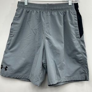 Under Armour Gray and Black Athletic Shorts Size Medium